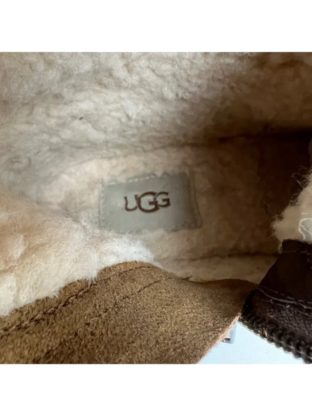Ugg Womens Blayre III Shearling Boots Brown Waterproof Leather 1095153 size 6.5